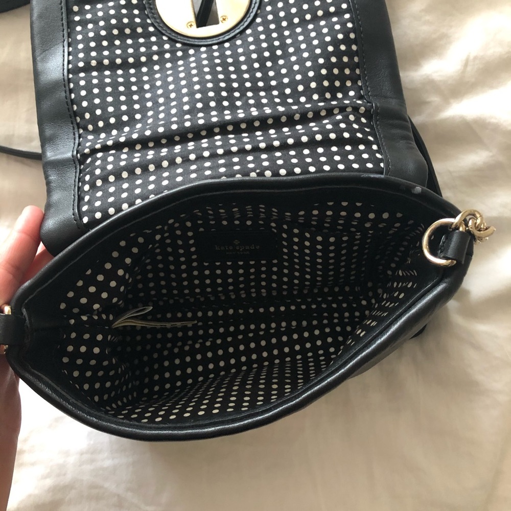 {Kate spade} black quilted crossbody - Picture 4 of 4
